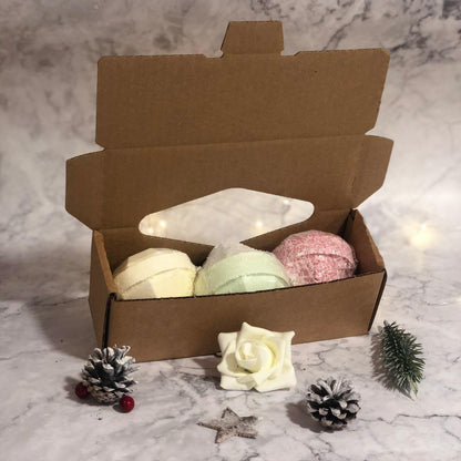 Set Of 3 Gemstone Bathbombs Gift Pack - Mix 2