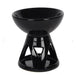 Geometric Black Deep Bowl Oil Burner