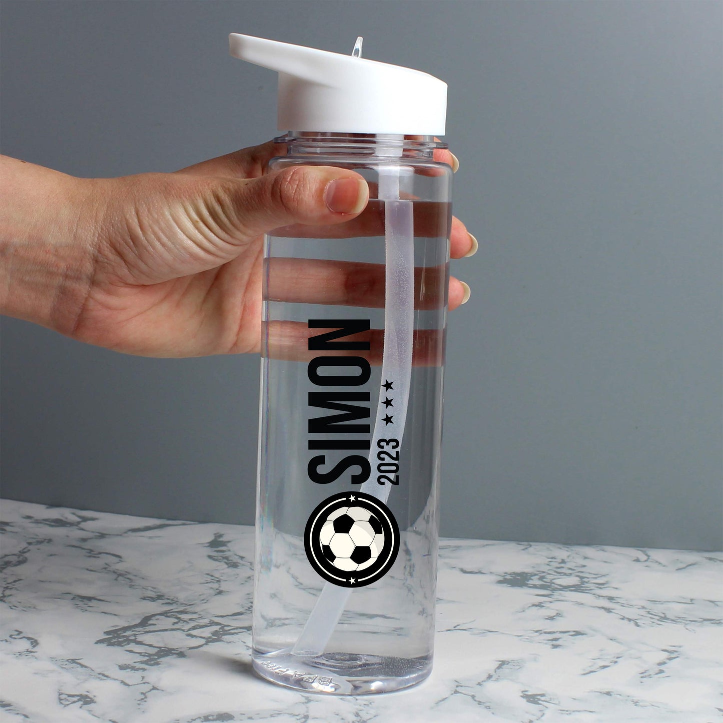 Personalised Football Water Bottle