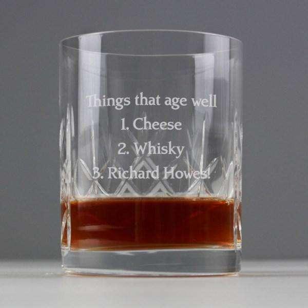 Personalised Crystal Whiskey Glass - Myhappymoments.co.uk