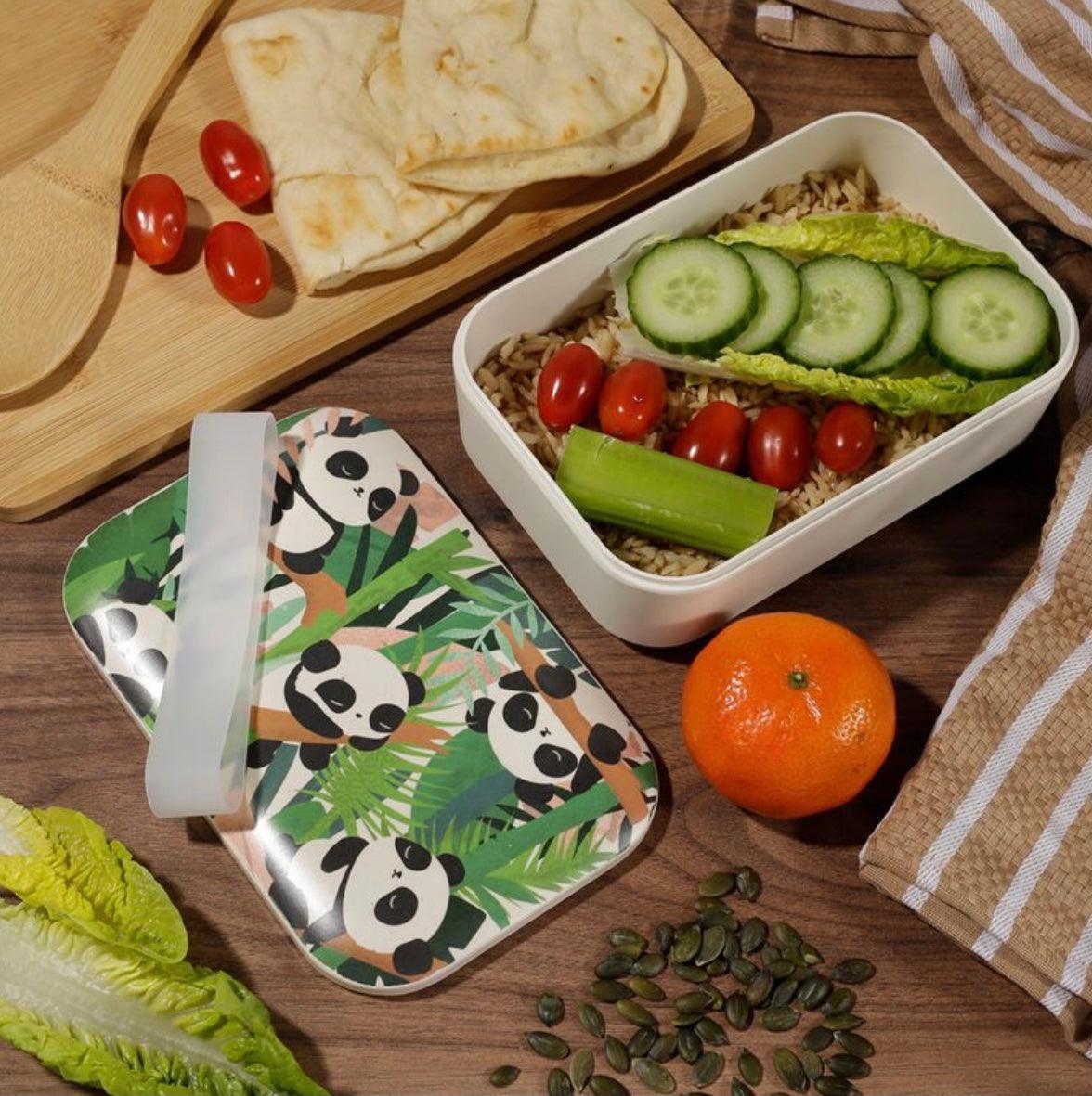 Panda Bamboo Eco Friendly Lunch Box