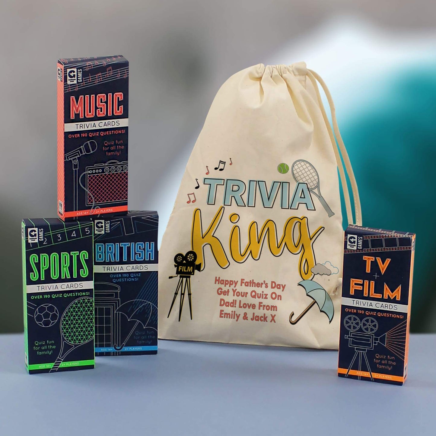 Personalised Trivia King Quiz Set