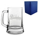 Engraved Beer Mug Tankard with Happy Birthday Name Design Image 2