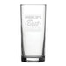 World's Best Godfather - Engraved Novelty Hiball Glass Image 1