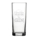 Chin Chin Pass Me The Gin - Engraved Novelty Hiball Glass Image 2