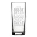 With Great Beard Comes Great Responsibility - Engraved Novelty Hiball Glass Image 1