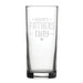 Happy Fathers Day Arrow Design - Engraved Novelty Hiball Glass Image 1