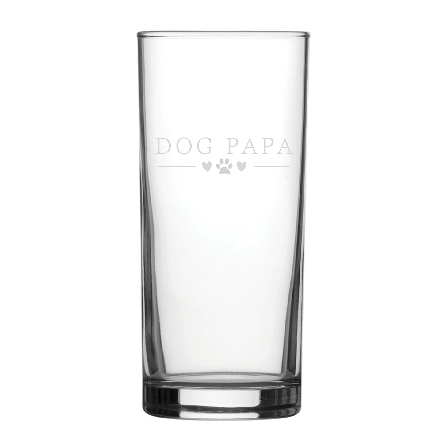 Dog Papa Hiball Glass Gift Boxed