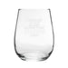 Leave Me Alone I'm Only Talking To My Horse Today - Engraved Novelty Stemless Wine Gin Tumbler Image 1
