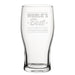 World's Best Godfather - Engraved Novelty Tulip Pint Glass Image 2