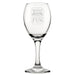 Wine Flies When You're Having Fun - Engraved Novelty Wine Glass Image 2