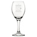 Happy 80th Birthday - Engraved Novelty Wine Glass Image 1