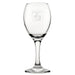 Crazy Dog Lady - Engraved Novelty Wine Glass Image 1