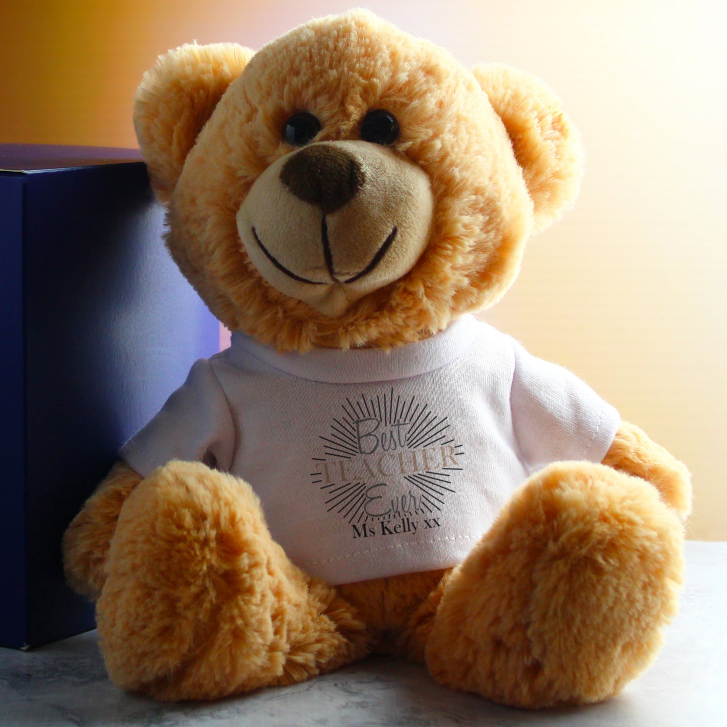 Personalised Best Teacher Ever Teddy Bear - Gift Boxed