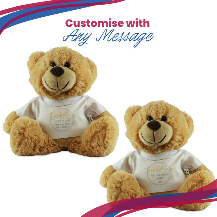 Personalised Thank You for Everything Teddy Bear
