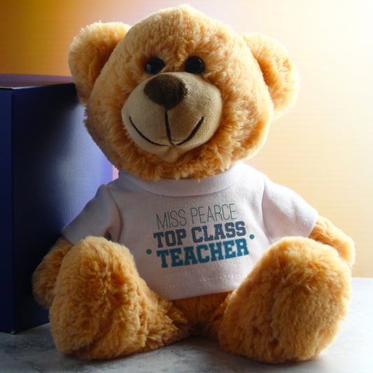 Personalised Top Class Teacher Teddy Bear