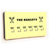 Personalised Novelty Yellow 6 hook key holder - Cross keys Image 2