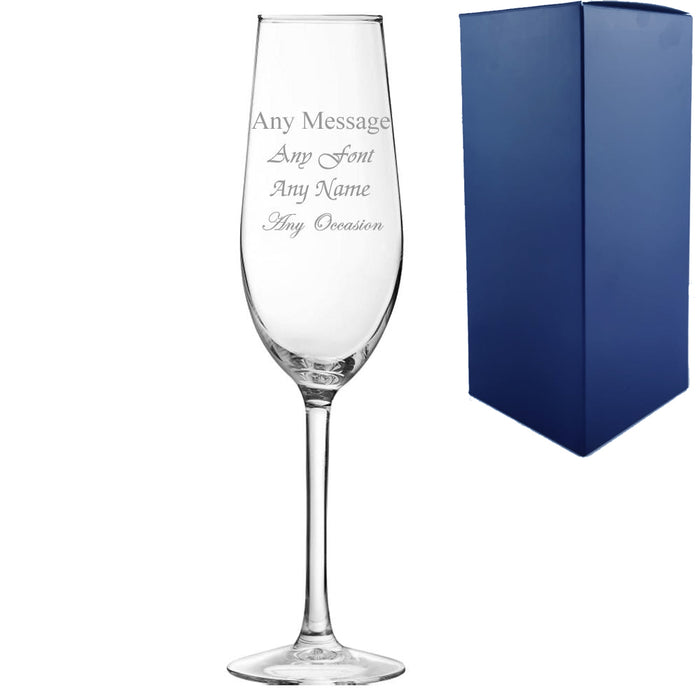 Engraved 5.5oz Domaine Champagne Flute Image 2