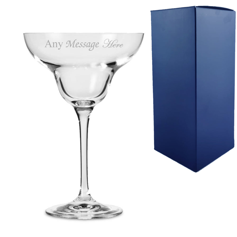 Engraved 270ml Infinity Crystal Cocktail Saucer With Gift Box