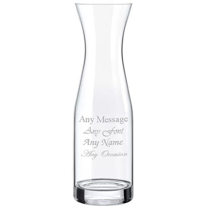 Engraved 1000ml Serl Water Wine Carafe Image 2