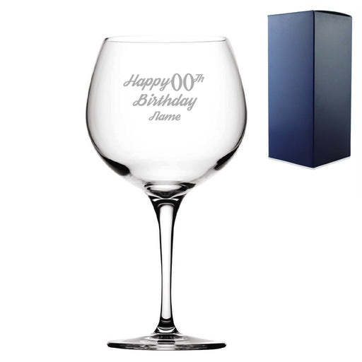 Engraved  Primeur Balloon Happy 20,30,40,50... Birthday Modern, Gift Boxed Image 1