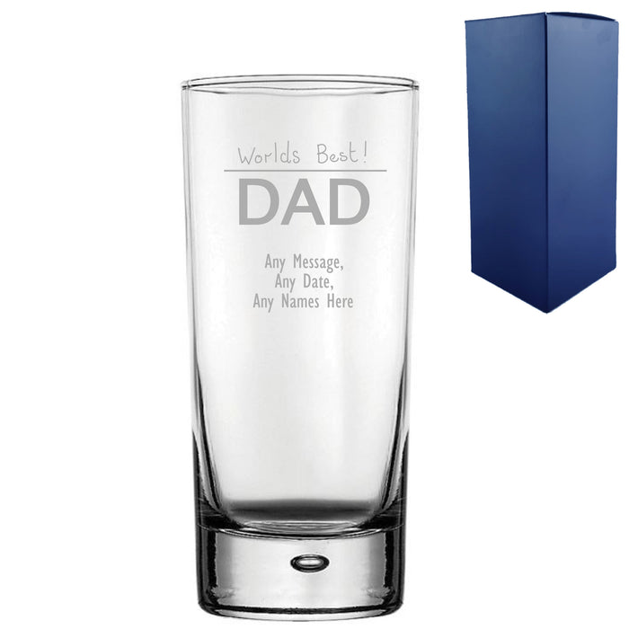 Engraved Fathers Day Bubble Hiball, Gift Boxed Image 2