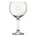 Happy 50th Birthday Modern Design - Engraved Novelty Gin Balloon Cocktail Glass Image 1