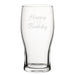 Happy Birthday Sister Modern Design - Engraved Novelty Tulip Pint Glass Image 1