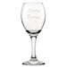 Happy 80th Birthday Modern Design - Engraved Novelty Wine Glass Image 2