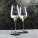 Engraved Mr and Mrs Wedding Large Crystal Wine Glasses, 15.8oz/450ml, Elegant Font