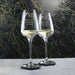 Engraved Mr and Mr Wedding Large Crystal Wine Glasses, Elegant Font