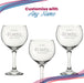 Engraved 40th Birthday Cubata Gin Glass, Years Young Sweeping Font Image 5