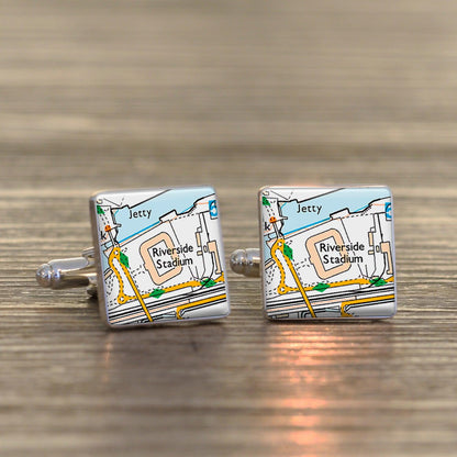 Football Stadium Map Cufflinks