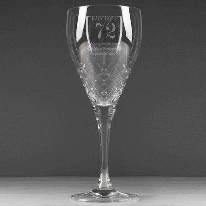 Personalised Special Occasion Cut Crystal Wine Glass - Myhappymoments.co.uk