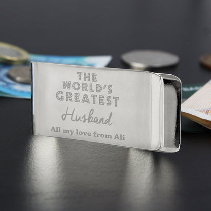 Personalised World's Greatest Money Clip - Myhappymoments.co.uk