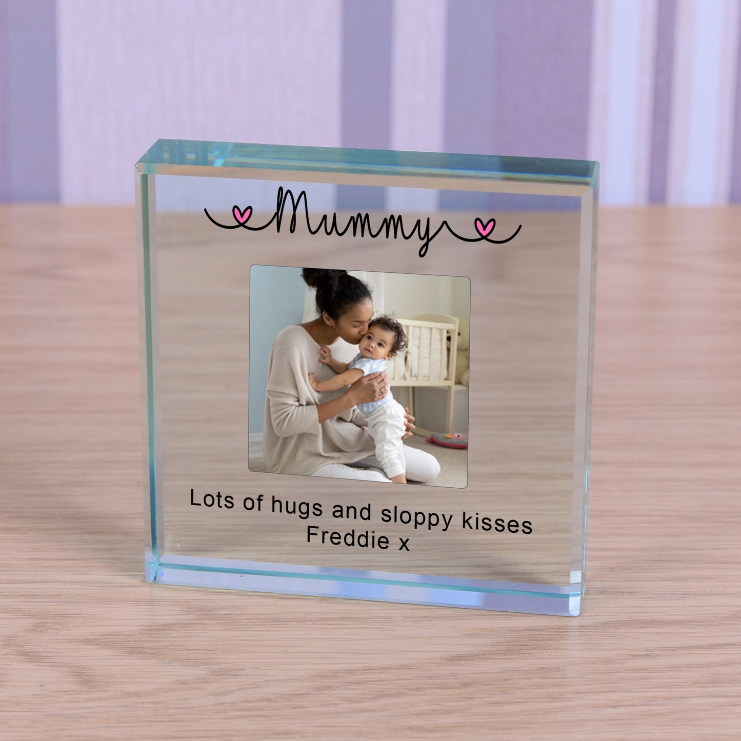 Personalised Photo Glass Token - Mummy