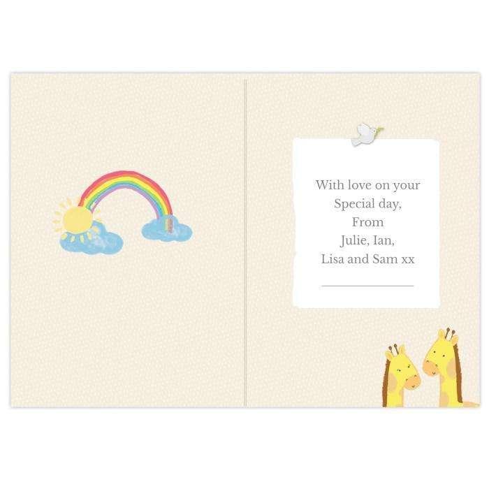 Personalised Noah's Ark Card - Myhappymoments.co.uk