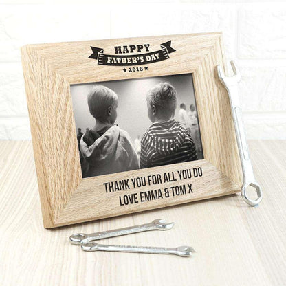 Personalised Happy Father’s Day Photo Frame - Myhappymoments.co.uk