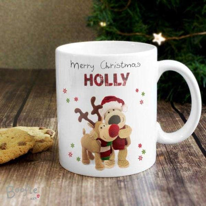 Personalised Boofle Christmas Reindeer Mug - Myhappymoments.co.uk