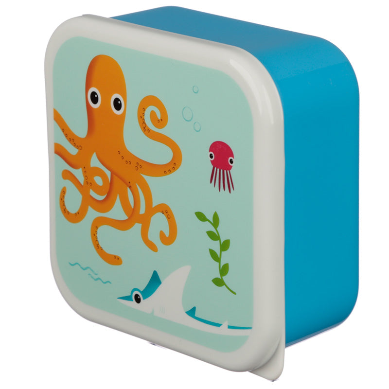 Sealife Design Plastic Lunch Boxes Set of 3 - Myhappymoments.co.uk