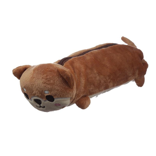 Shaped Fluffy Shiba Inu Dog Pencil Case