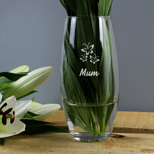 Mum Tapered Bullet Vase - Myhappymoments.co.uk