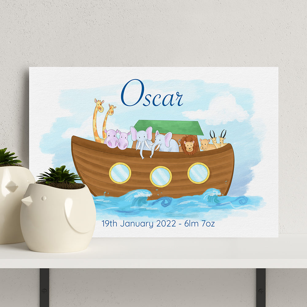 Personalised Noah's Ark Print