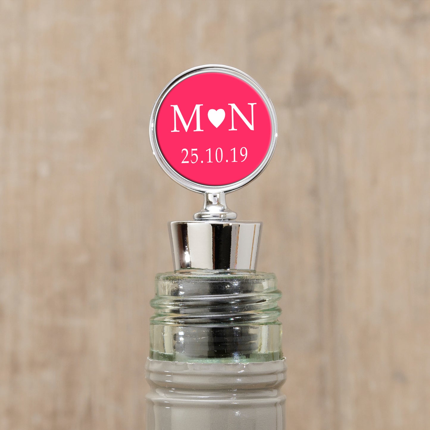 Personalised Bottle Stopper - Initials & Date