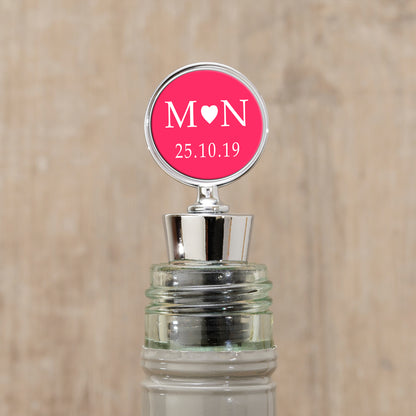 Personalised Bottle Stopper - Initials & Date