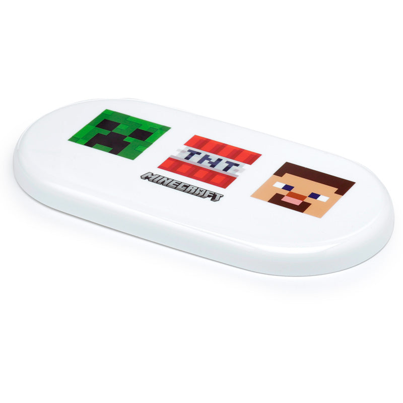 Minecraft Faces Stacked Bento Box Lunch Box with Fork & Spoon