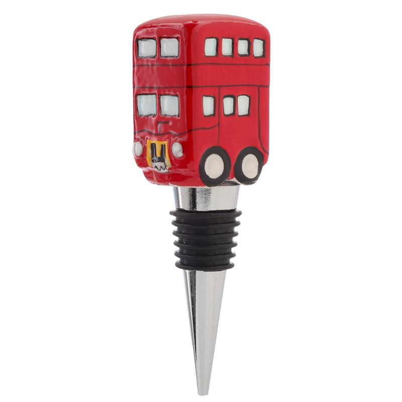 Ceramic London Routemaster Bus Bottle Stopper