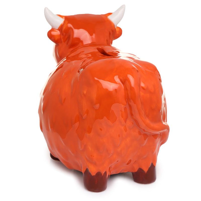 Highland Coo Cow Money Box