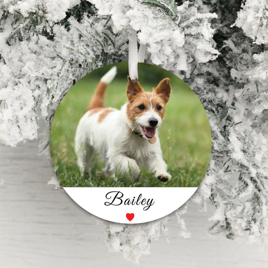 Personalised Pet Photo Christmas Decoration