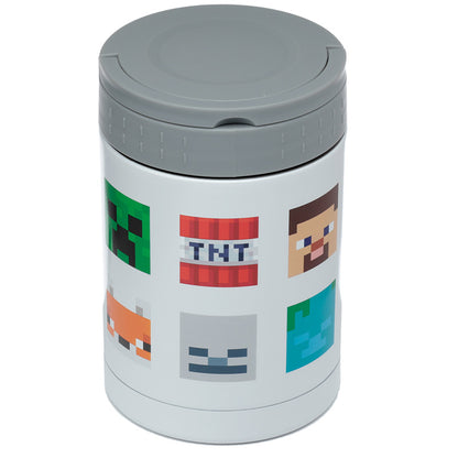 Minecraft Faces Hot & Cold Thermal Insulated Lunch Pot 500ml